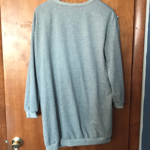 Shein 1x Long sweatshirt Gray. Perfect. - Picture 7 of 7